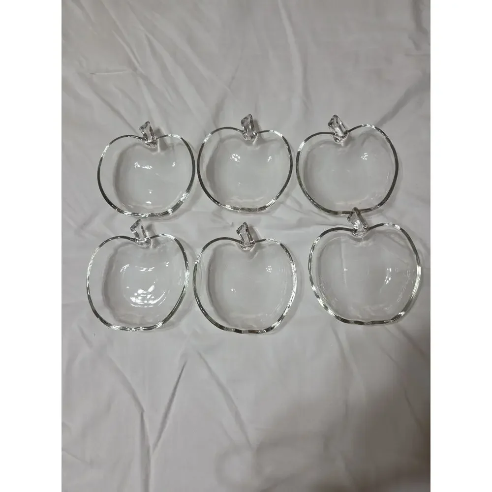 Vtg Hazel Atlas Orchard Apple Bowls 5 1/2